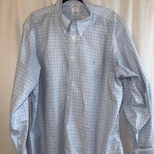 Brooks Brothers Regent Light Blue Plaid Shirt